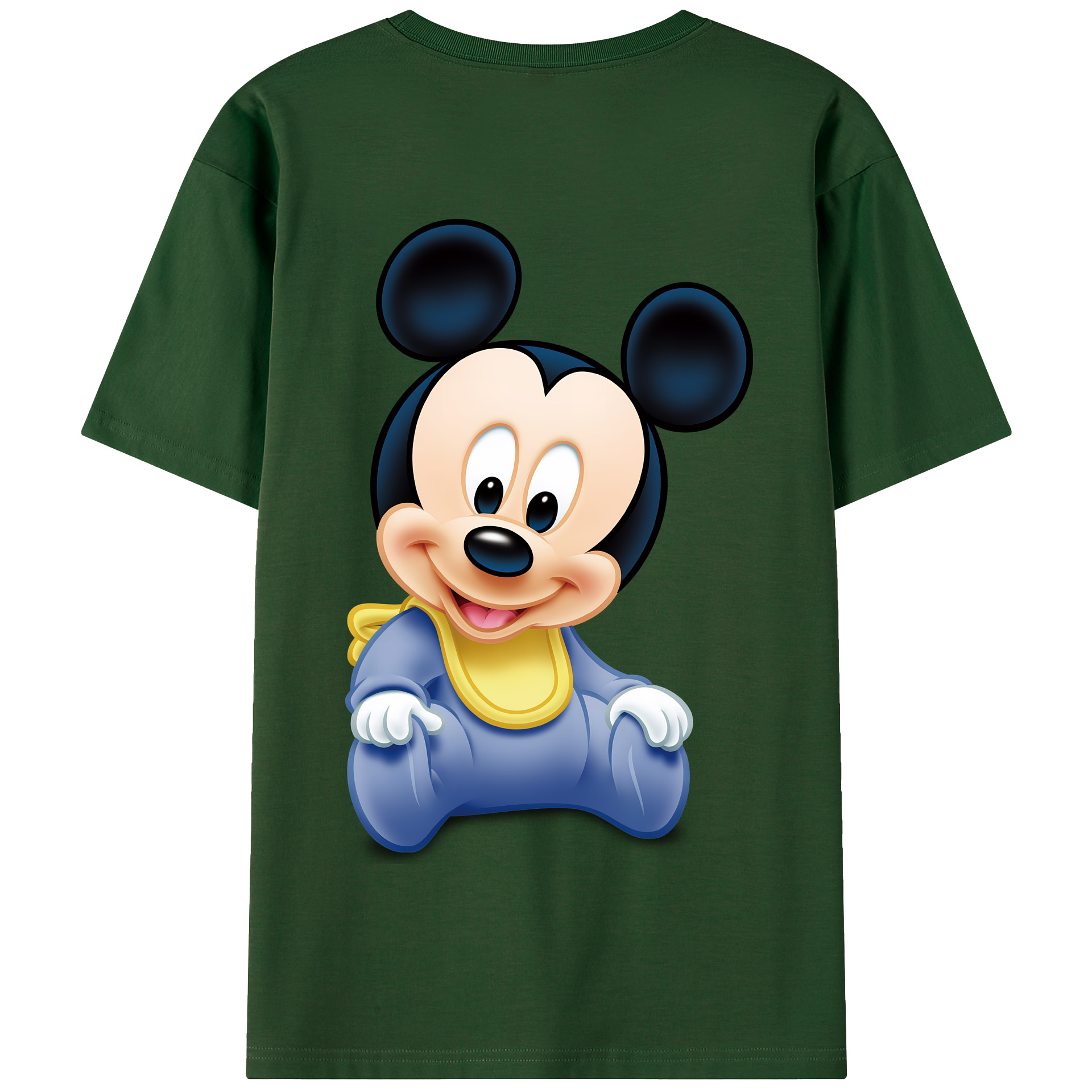 （画像用） ミッキーマウス Mickey Mouse 綿100％半袖Tシャツ（背面プリント）